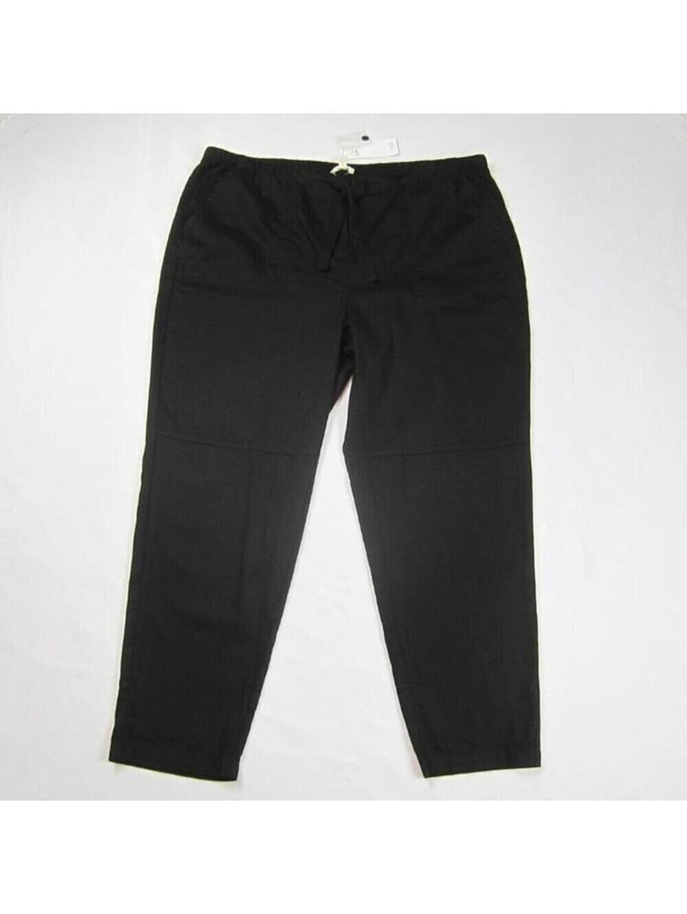 Eileen Fisher Womens XL Black Ankle Pants 100% Organic Cotton NEW WITH TAGS $178 - Picture 4 of 12